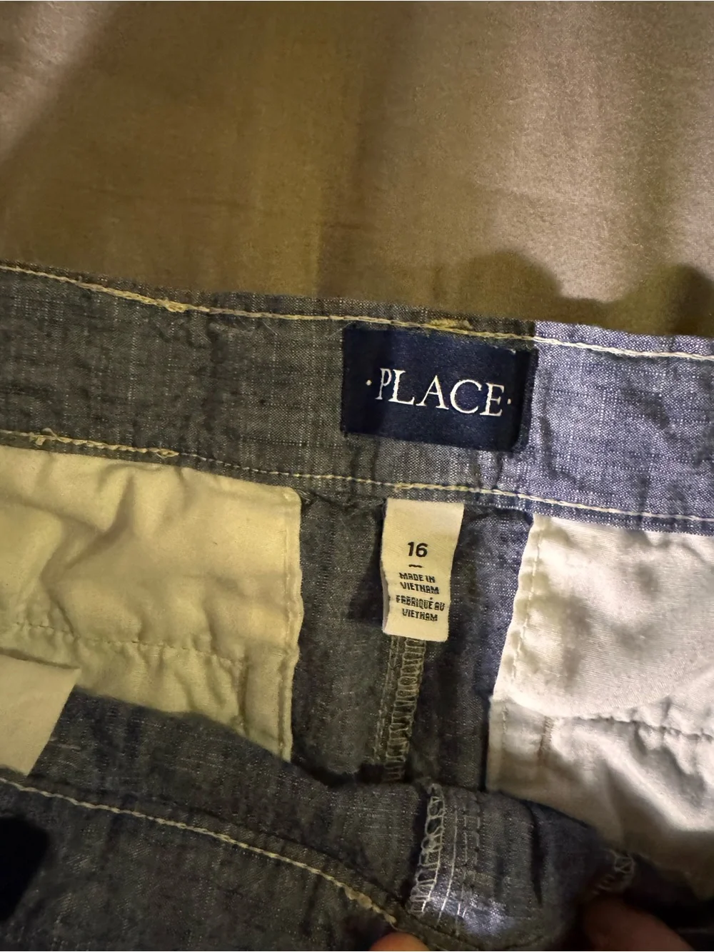 3 pair Shorts in Light Blue and Khaki